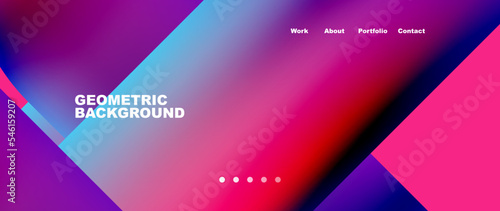 Minimal geometric abstract background. Circle and line design. Trendy techno business template for wallpaper, banner, background or landing