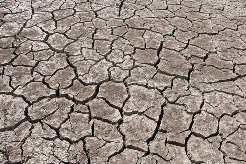 Soil surface drought crisis background.