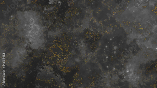 Black watercolor grunge background. Black gold marble texture background. Tiles luxury stone floor seamless glitter for interior and exterior. Abstract fog distressed vintage grunge.