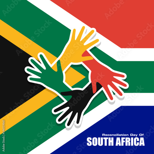 Reconciliation Day of South Africa Vector Illustration Vector Illustration. Suitable for greeting card poster and banner