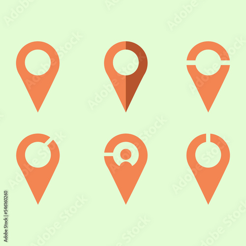Location gps icon graphic resource