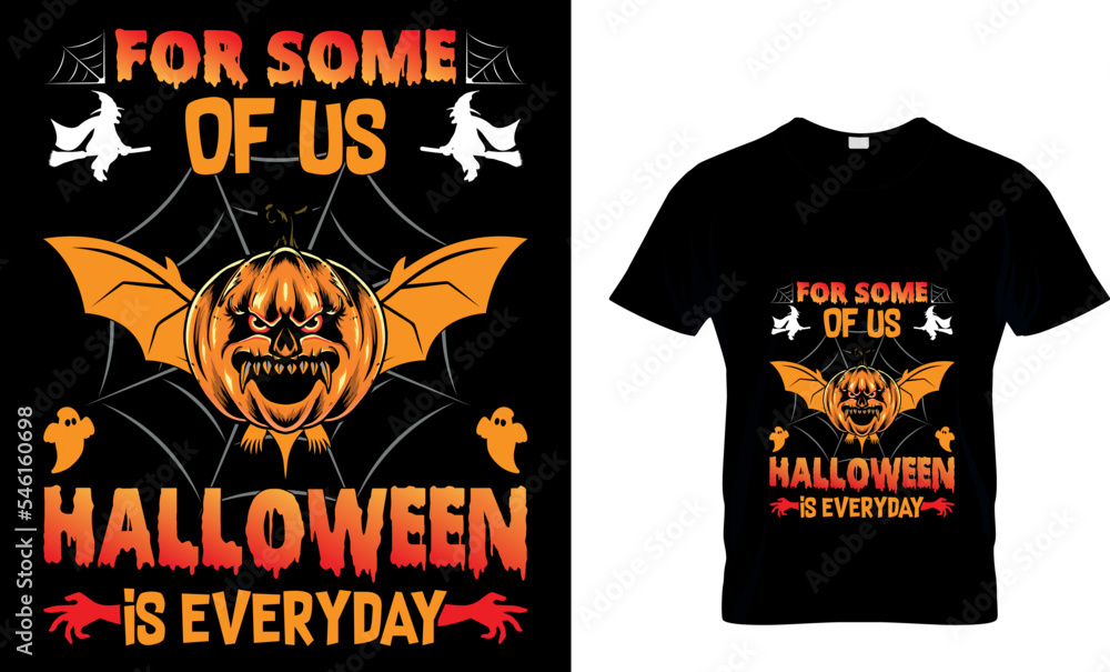 Halloween don't just work till the...T-Shirt Design Template Halloween don't just work till the...T-Shirt Design Template