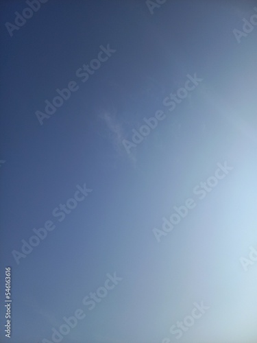 Beautiful blue sky landscape background in sunny day