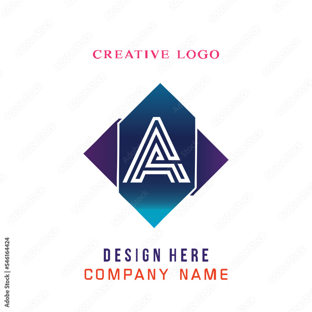 Fototapeta premium A lettering, perfect for company logos, offices, campuses, schools, religious education