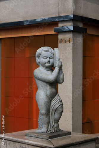 a very beautiful cupid statue