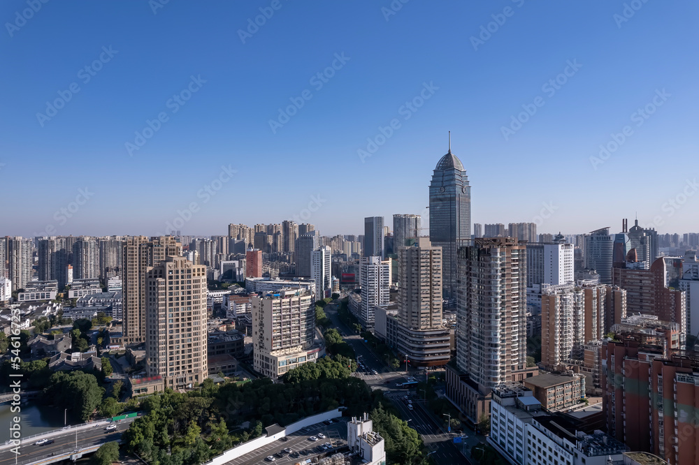 aerial photography wuxi city skyline aerial photography wuxi city skyline