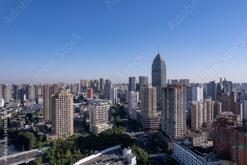 Fototapeta Naklejka Na Ścianę i Meble -  aerial photography wuxi city skyline