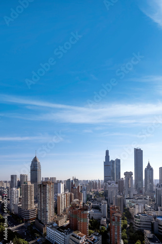 aerial photography wuxi city skyline © 昊 周