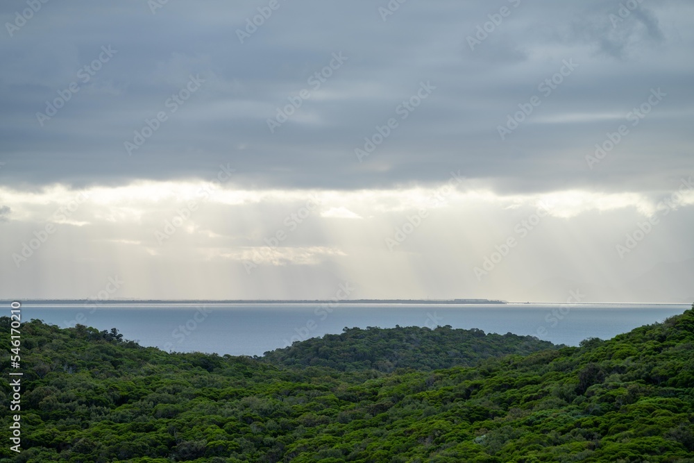 yatching in queenland australia. at a tropical island coastline yatching in queenland australia. at a tropical island coastline