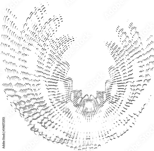 Schematic, carelessly drawn outline of a phoenix. Logo, tattoo.  Imitation of a duplicate bottom layer. Vector.