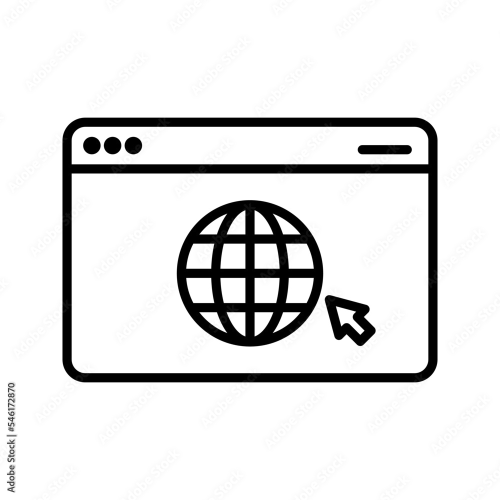 Website icon. sign for mobile concept and web design. vector illustration Website icon. sign for mobile concept and web design. vector illustration