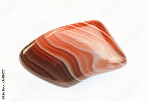 close up on Botswana agate isolated on white background