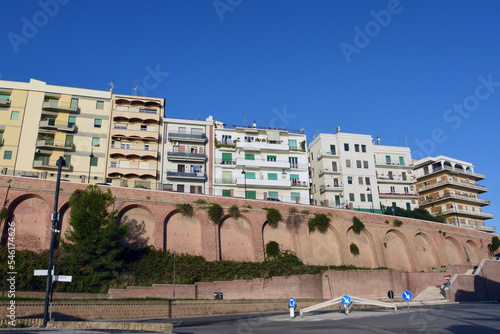 Bilde på lerret Apartments in town of Termoli near Gargano peninsula, port leading to Tremiti is