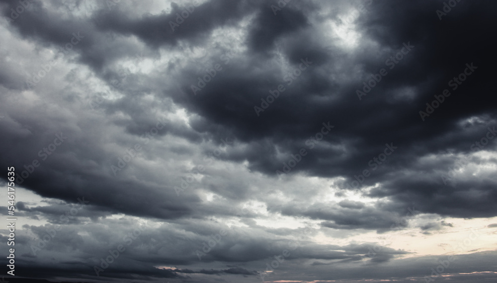 Intense Dark black clouds before rain Intense Dark black clouds before rain