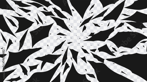 Abstract cloud of pieces and fragments after explosion. Demolition surface. Shatter and destruction effect. Vector illustration