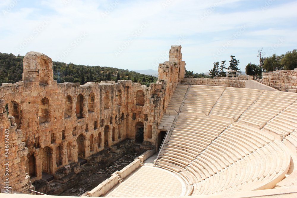 Theater of Herodes Atticus in the Acropolis of Athens, Greece