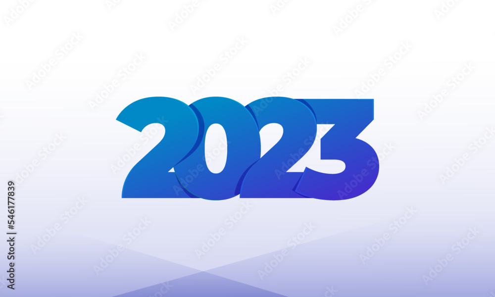 2023 new year modern colorful overlapping illustration with simple shapes for calendar or greeting card 2023 new year modern colorful overlapping illustration with simple shapes for calendar or greeting card