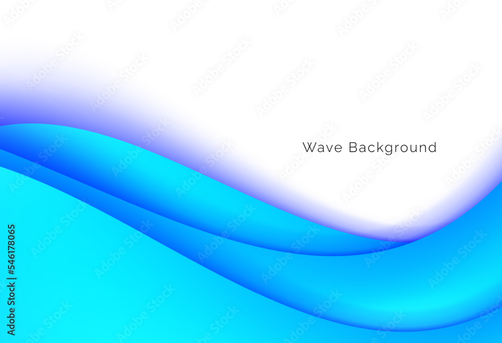 Abstract smooth flowing blue wavy design background Abstract smooth flowing blue wavy design background