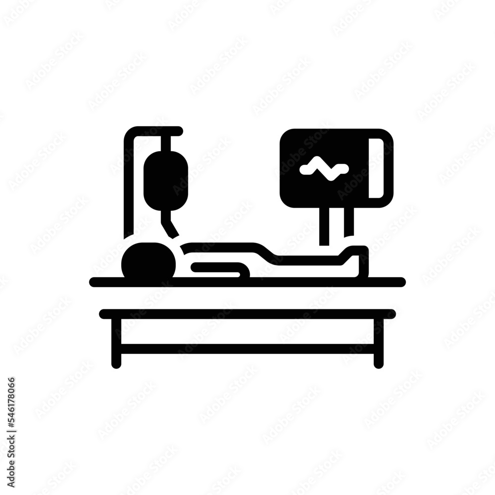 Black solid icon for treating Black solid icon for treating