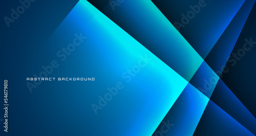 3D blue techno abstract background overlap layer on dark space with light lines decoration. Graphic design element cutout style concept for banner  flyer  card  brochure cover  or landing page