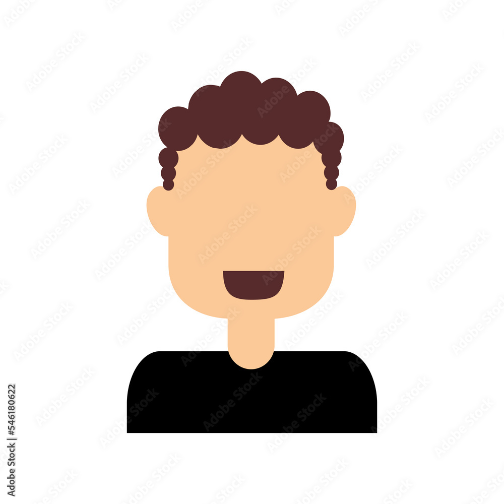Vector illustration of people for avatars Vector illustration of people for avatars