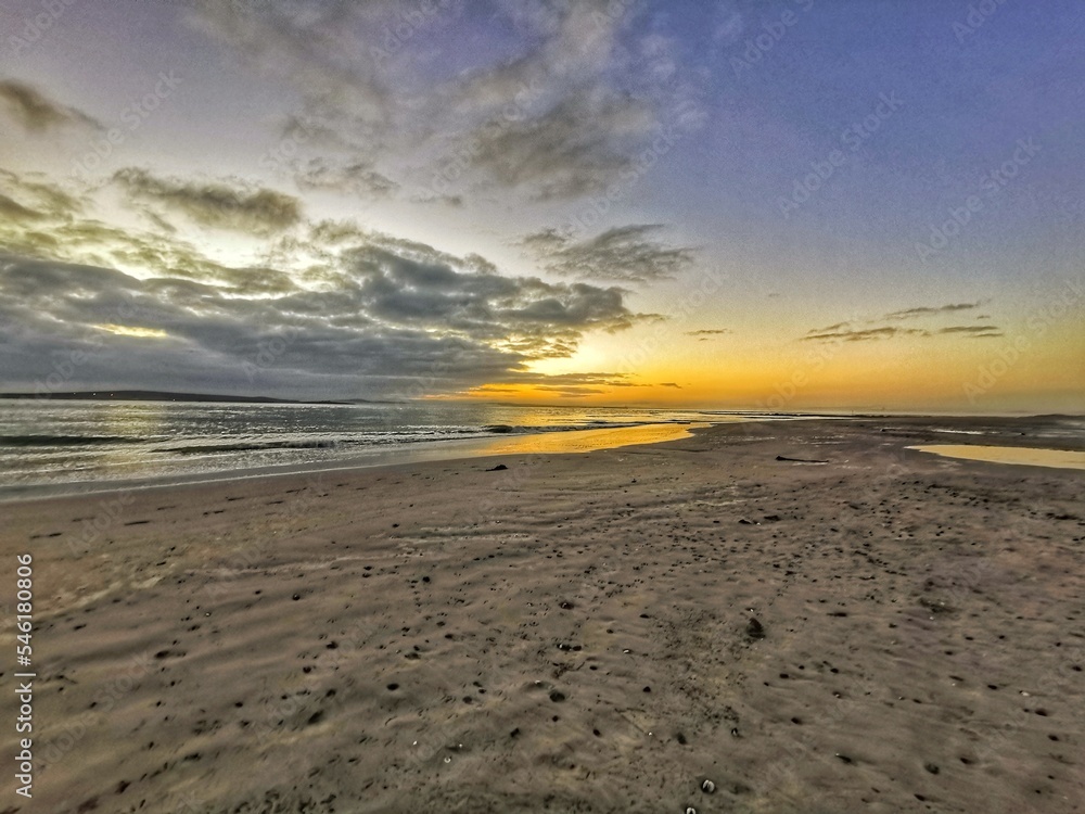 sunset on the beach