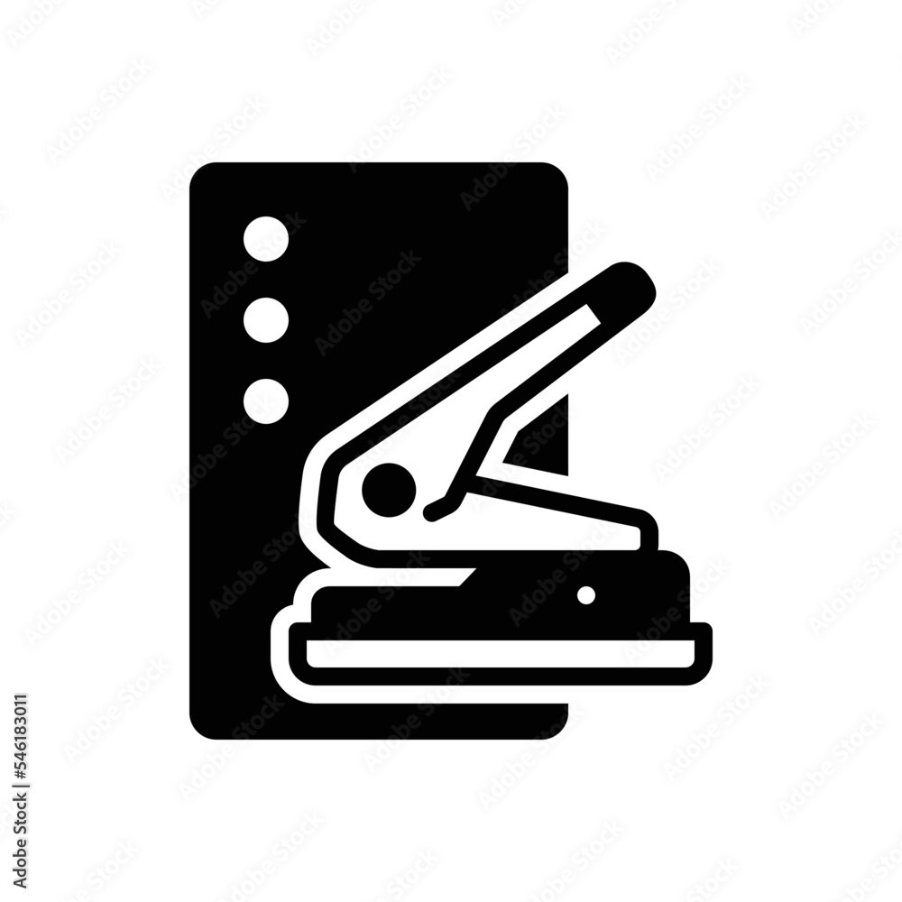 Black solid icon for punch Black solid icon for punch