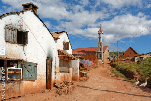 Village dans le centre de Madagascar