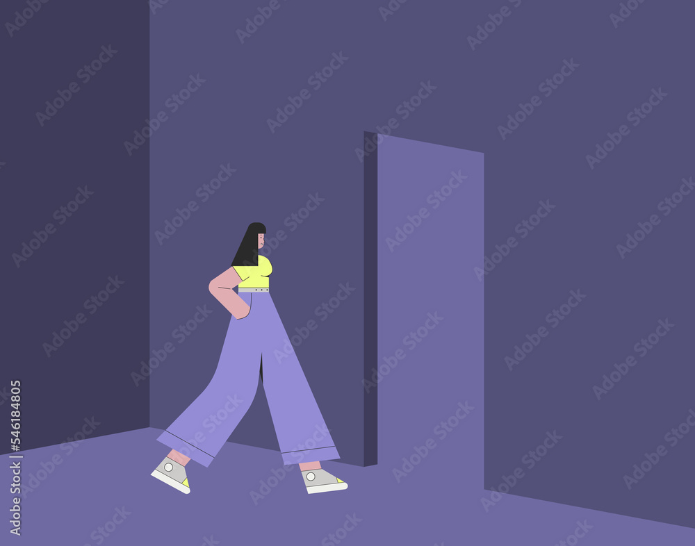 Character goes to the door Character goes to the door