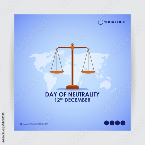 vector illustration for day of neutrality