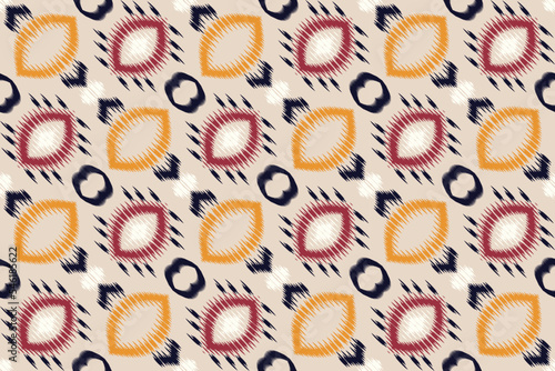 Ikkat or ikat damask batik textile seamless pattern digital vector design for Print saree Kurti Borneo Fabric border brush symbols swatches party wear