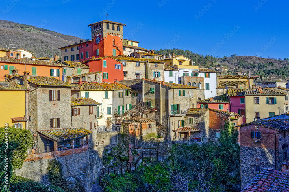 Village dans la région toscane en Italie
