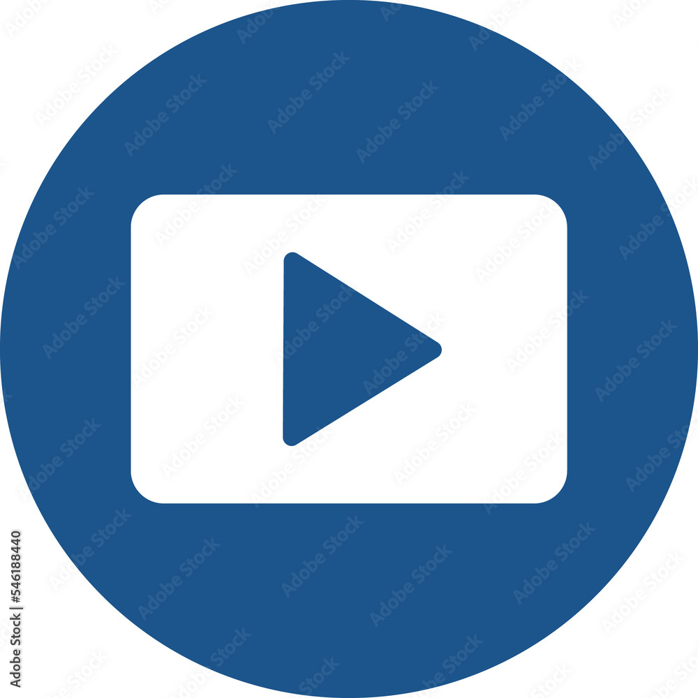 Play icons design in blue circle. Play icons design in blue circle.