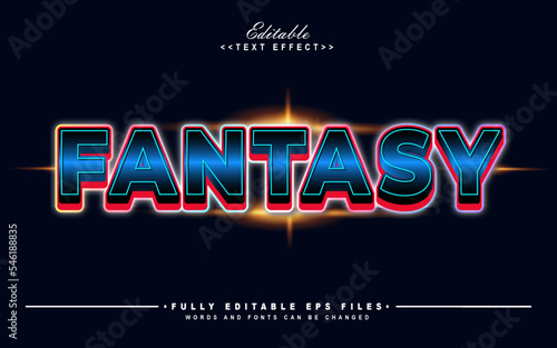 editable Modern fantasy editable text effect.typhography logo