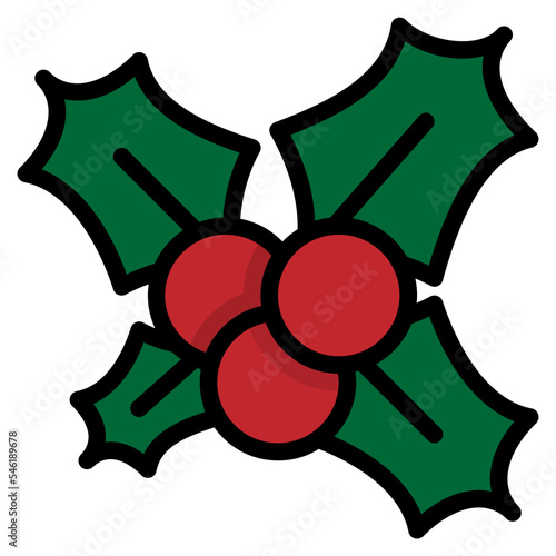 mistle filled outline icon