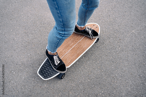Riding Long-Board in the Street