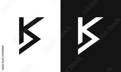 KS, SK initial letters monogram icon