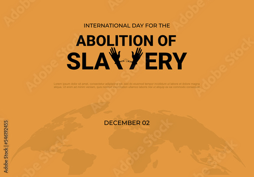 International day for the abolition of slavery celebrate on december 2