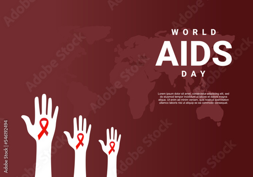 World aids day background c...
