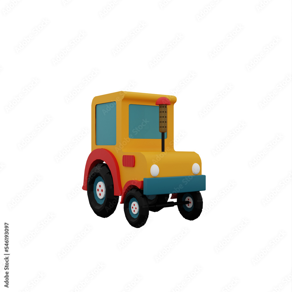 Cartoon tractor