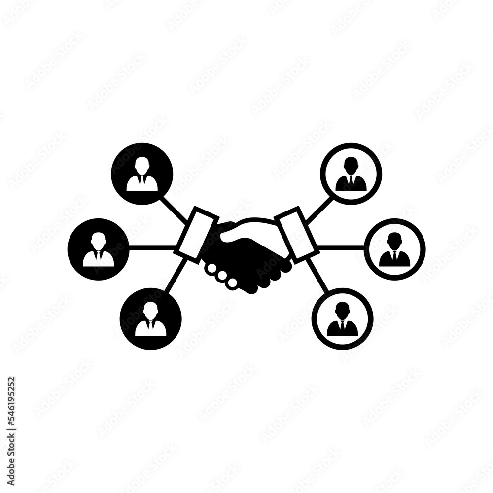 Partnership handshake icon. Best deal concept logo isolated on white background Partnership handshake icon. Best deal concept logo isolated on white background