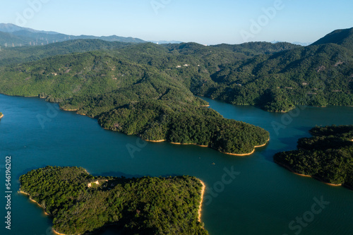 Landscape of Tai Lam Chung Reservoir in Hong Kong