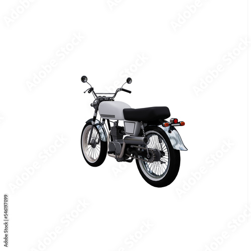 motorcycle isolated