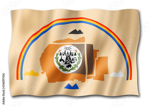 Navajo people ethnic flag, USA