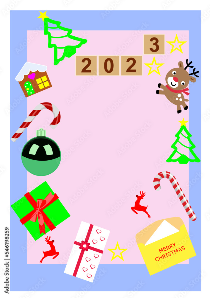 Christmas background with new year gifts