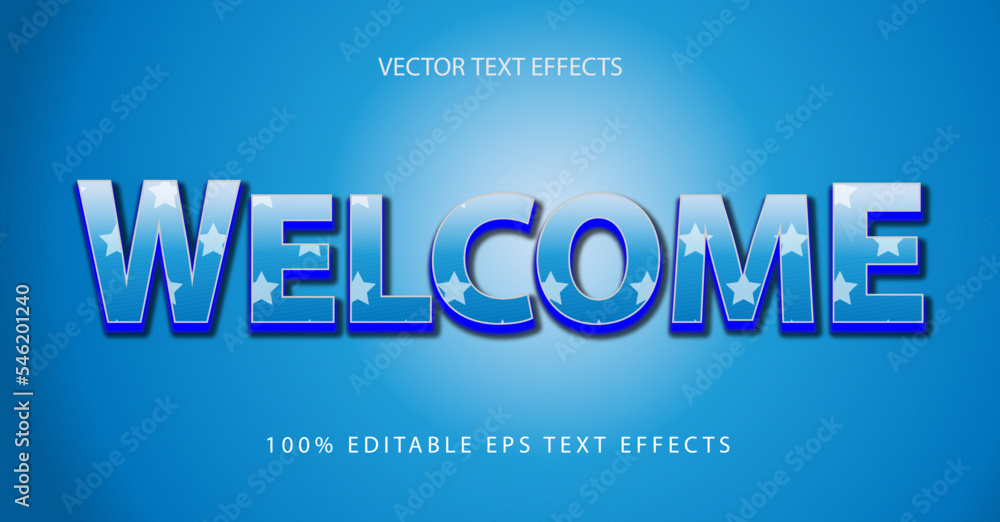 cloud text effect welcome banner 