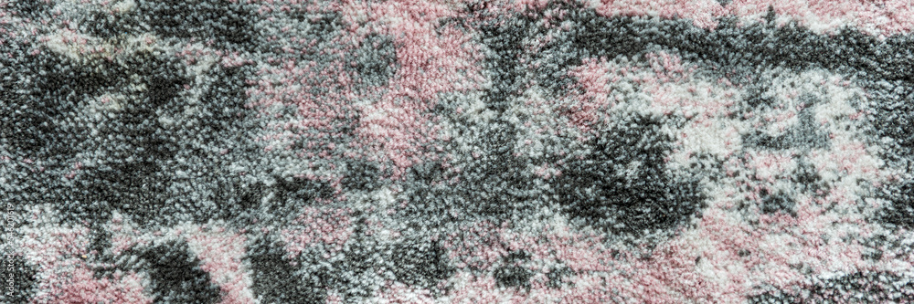 Carpet polyester texture. Carpet texture background from above. Panoramic image