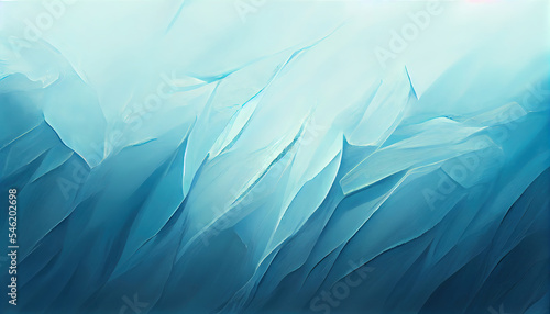 Cracked Ice. Blue Christmas textured background. Winter surface. Illustration Art