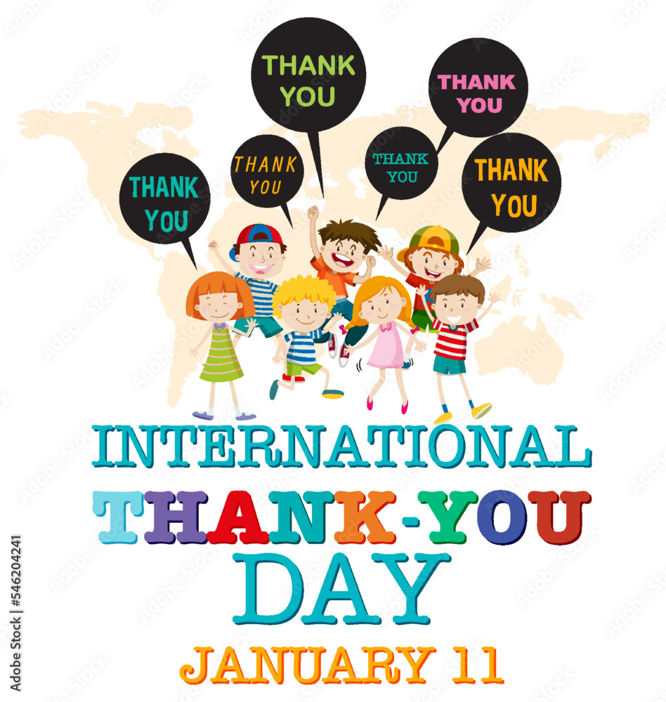 International thank you day icon International thank you day icon
