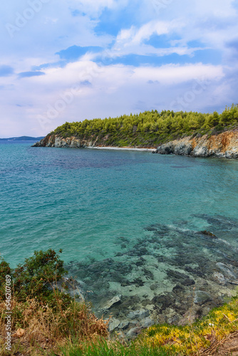 Kriaritsi Beach in Sithonia on the Halkidiki peninsula in Greece